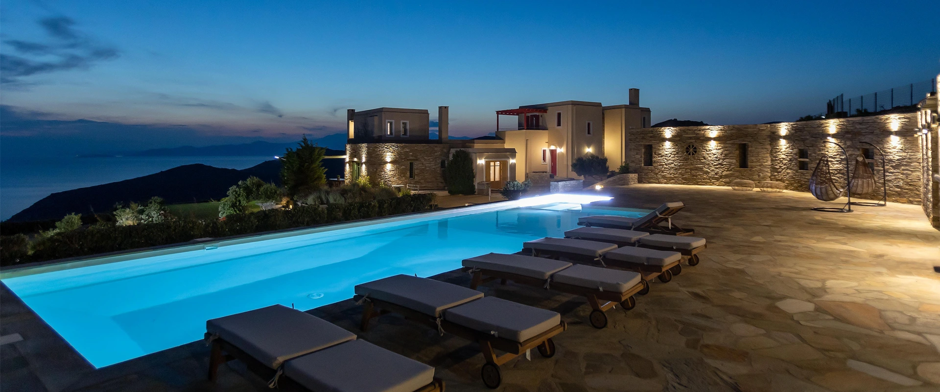 Bella resorts andros villas swimming pool higher b