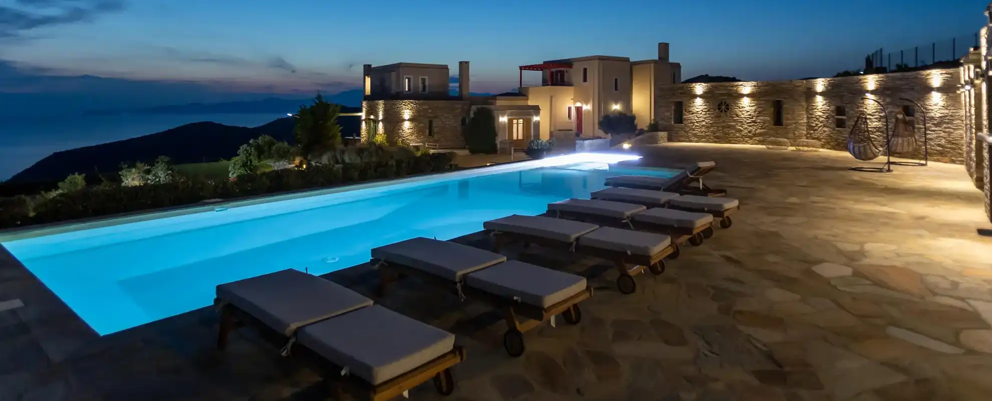 Bella resorts andros villas swimming pool
